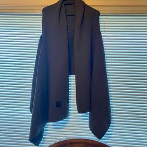 Desigual gray sequin poncho